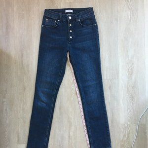 Anine Bing Dark Wash Sim Jean 27